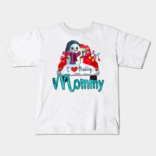 I Love Being Mommy Christmas Kids T-Shirt